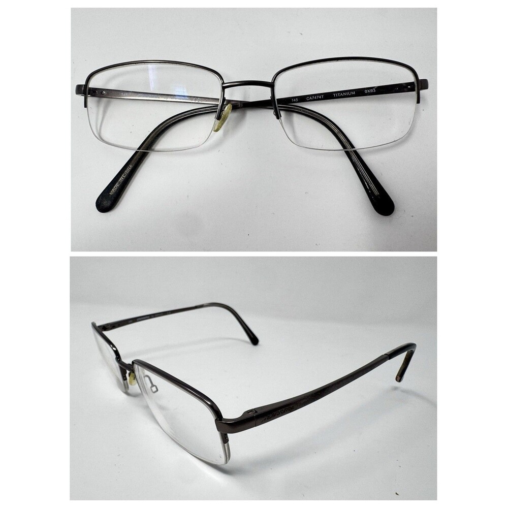 Carrera Safilo CA7474 Titanium 0X93 Half Rim Eyeglass Frames 53-19-145